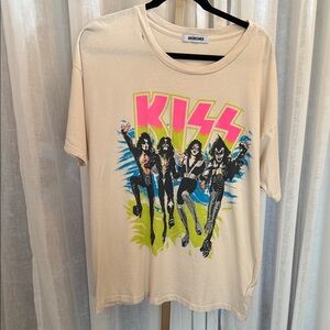 Daydreamer Women KISS Band Tee - Cream